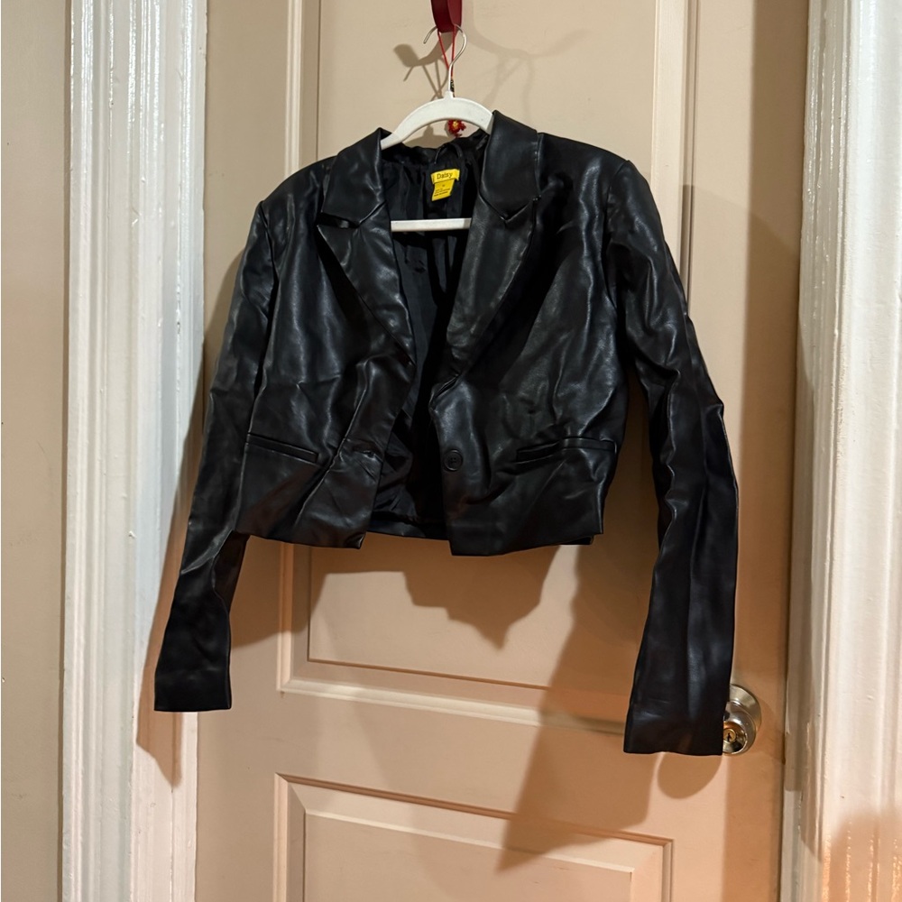 ⭐️Daisy Black Leather Women's Jacket